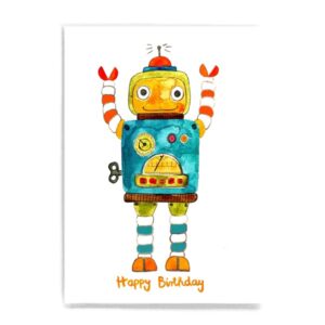 Frau Ottilie Postkarte Happy Birthday Roboter Frau Ottilie Fuer Dreijaehrige Geschenke 989 26064 2