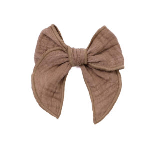 Fable Bow Clip Chocolate