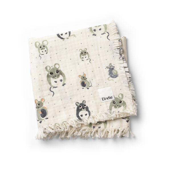Soft Cotton Blanket Forest Mouse Elodie Details 70360116587na 1