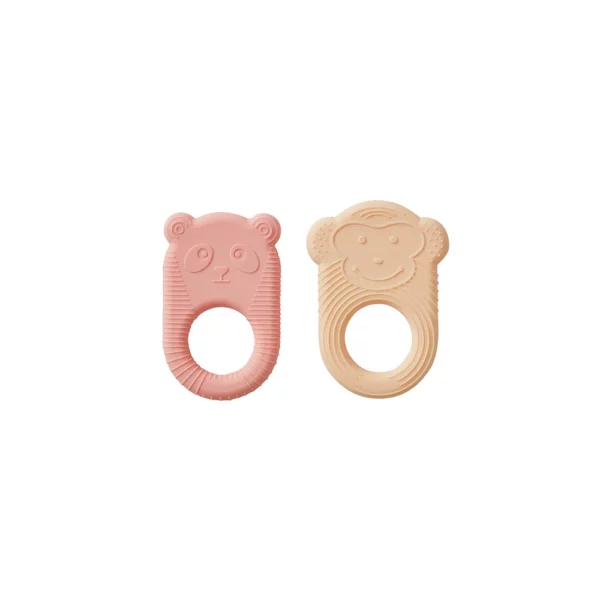 Nelson Ling Ling Baby Teether Pack Of 2 Teether M107170 805 Vanilla Coral 1000x
