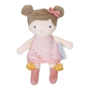 0007714 Ld Kuschelpuppe Rosa 10 Cm