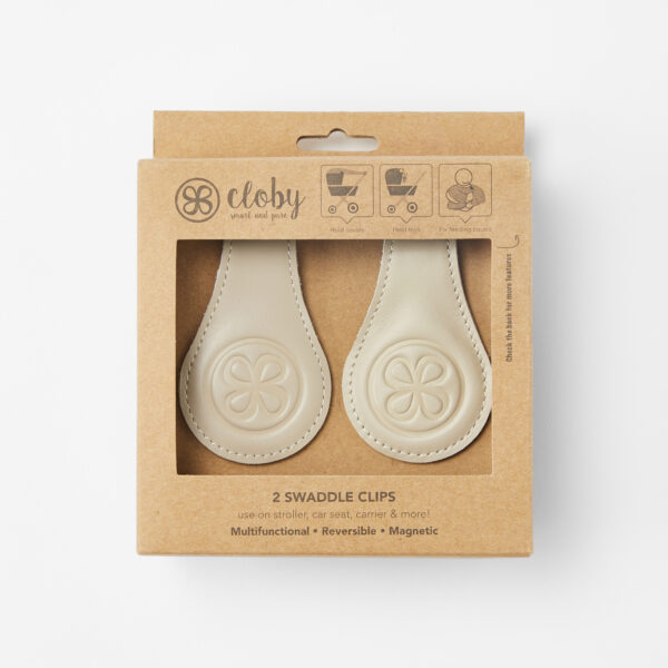 Beige Leather Buggy Clips 01