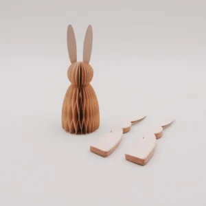 Pap 038 Papierhasen 3er Set 15cm Peach Photocredits Eulenschnitt 5